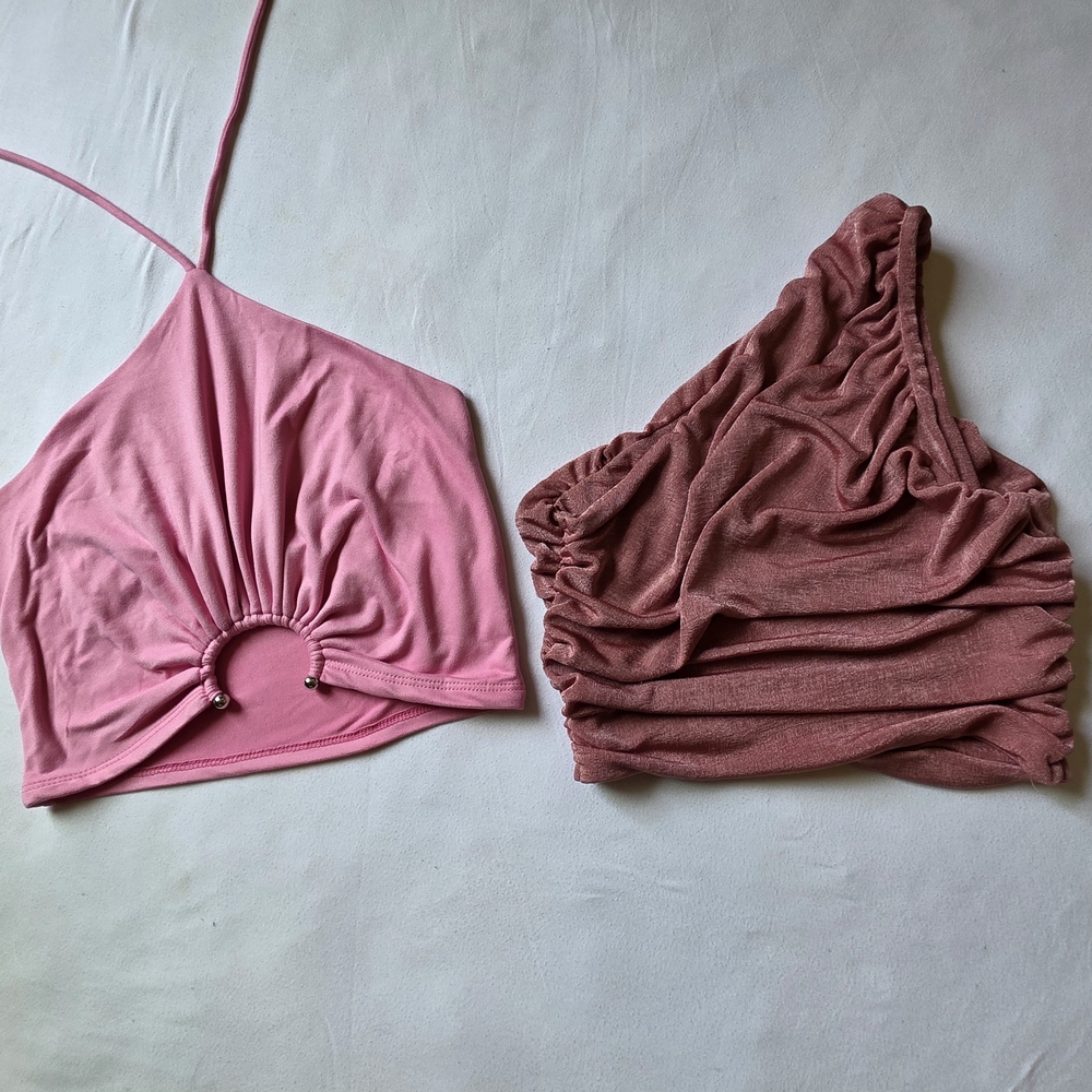 Source Unknown Women's Pink and Mauve Tank Top Bundle